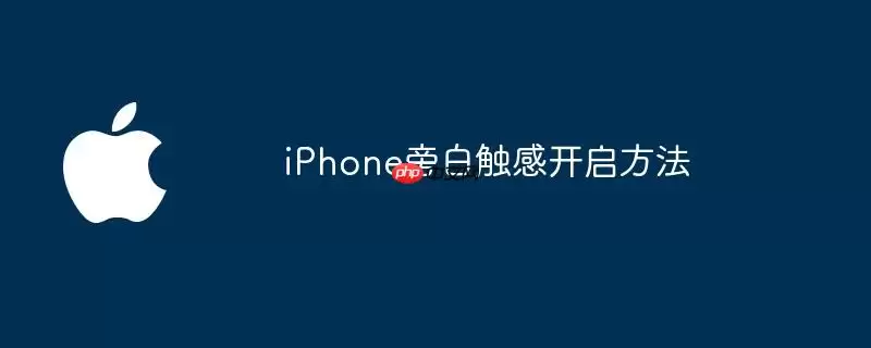 iPhone旁白触感启用方法