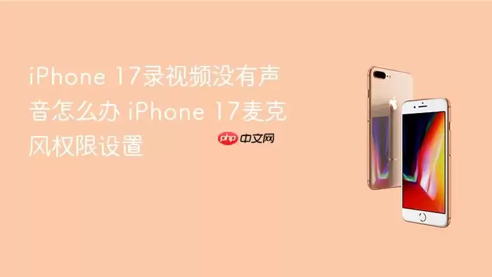 iPhone 17录视频没声音怎么办 iPhone 17麦克风权限设置