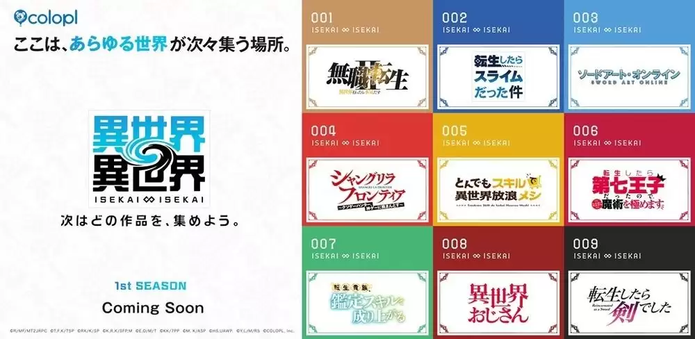 COLOPL异世界题材新作游戏异世界异世界公布1st SEASON 登场动画作品