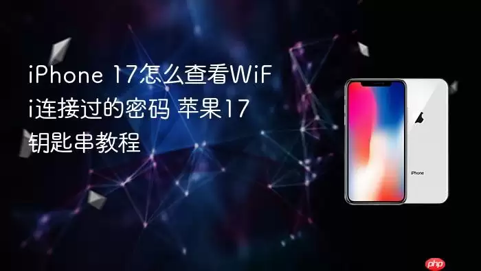 iPhone 17如何查看WiFi连接过的密码 苹果17钥匙串教程