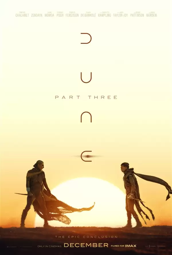 好莱坞科幻巨制大结局：《沙丘3》新预告发布：12月18日上映