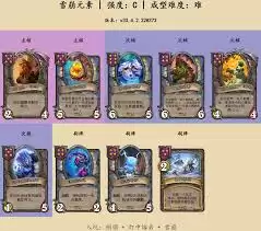 炉石传说酒馆战棋雪崩元素阵容怎么搭配