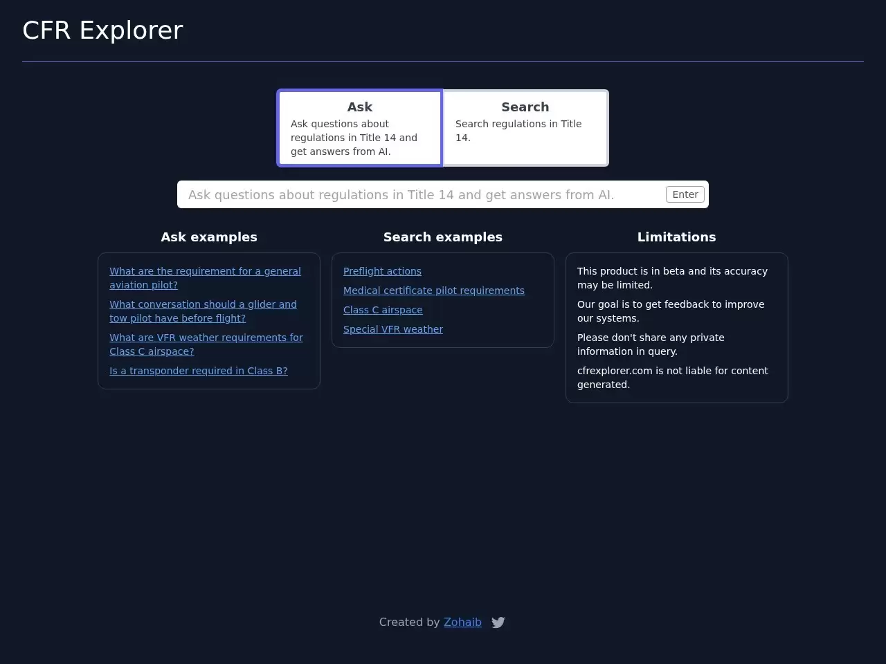 CFRexplorer-CFR Explorer是一个运用最新AI技术的平台
