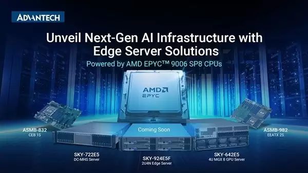 研华首推六款AMD EPYC 9006服务器，加快AI基础设施落地