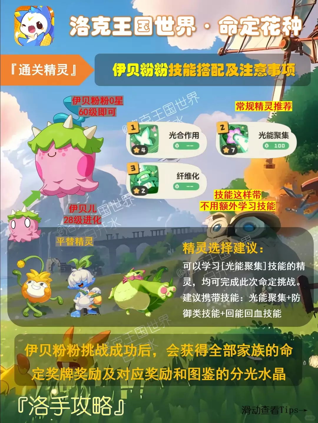 洛克王国世界命定花种里拉鳐如何击败