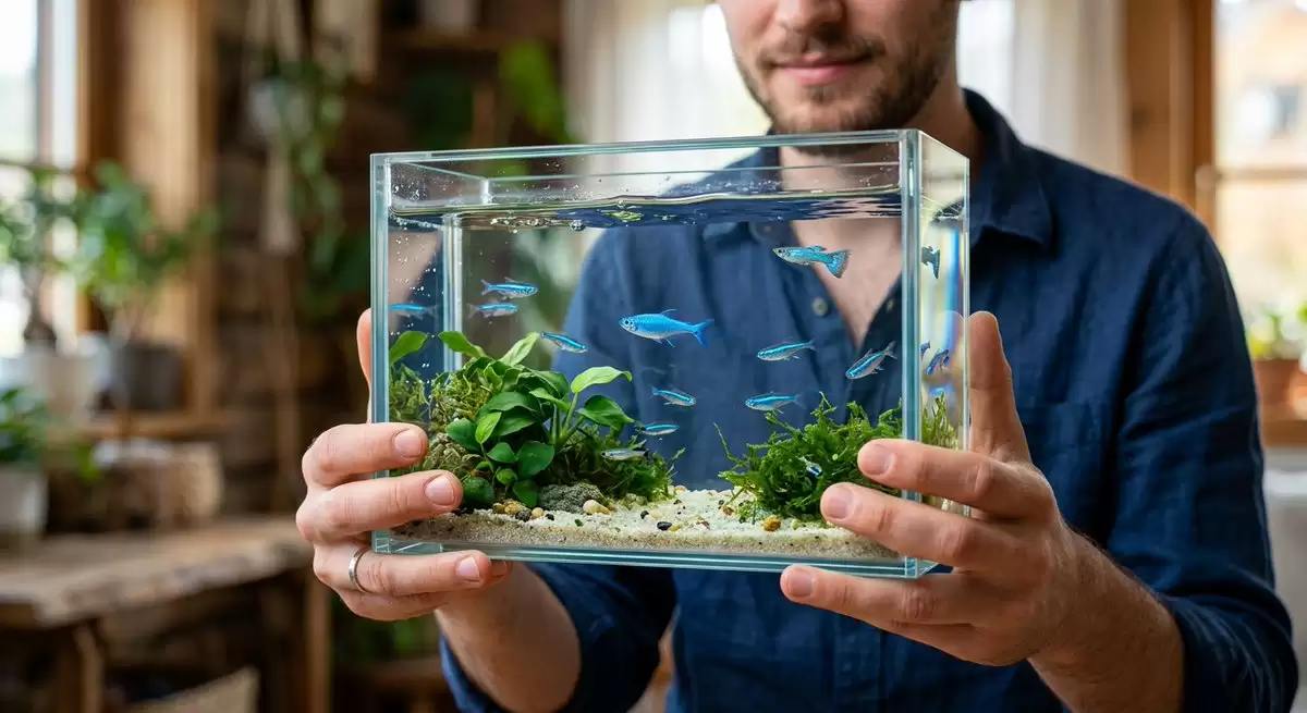 水晶水体悬浮水族馆肖像