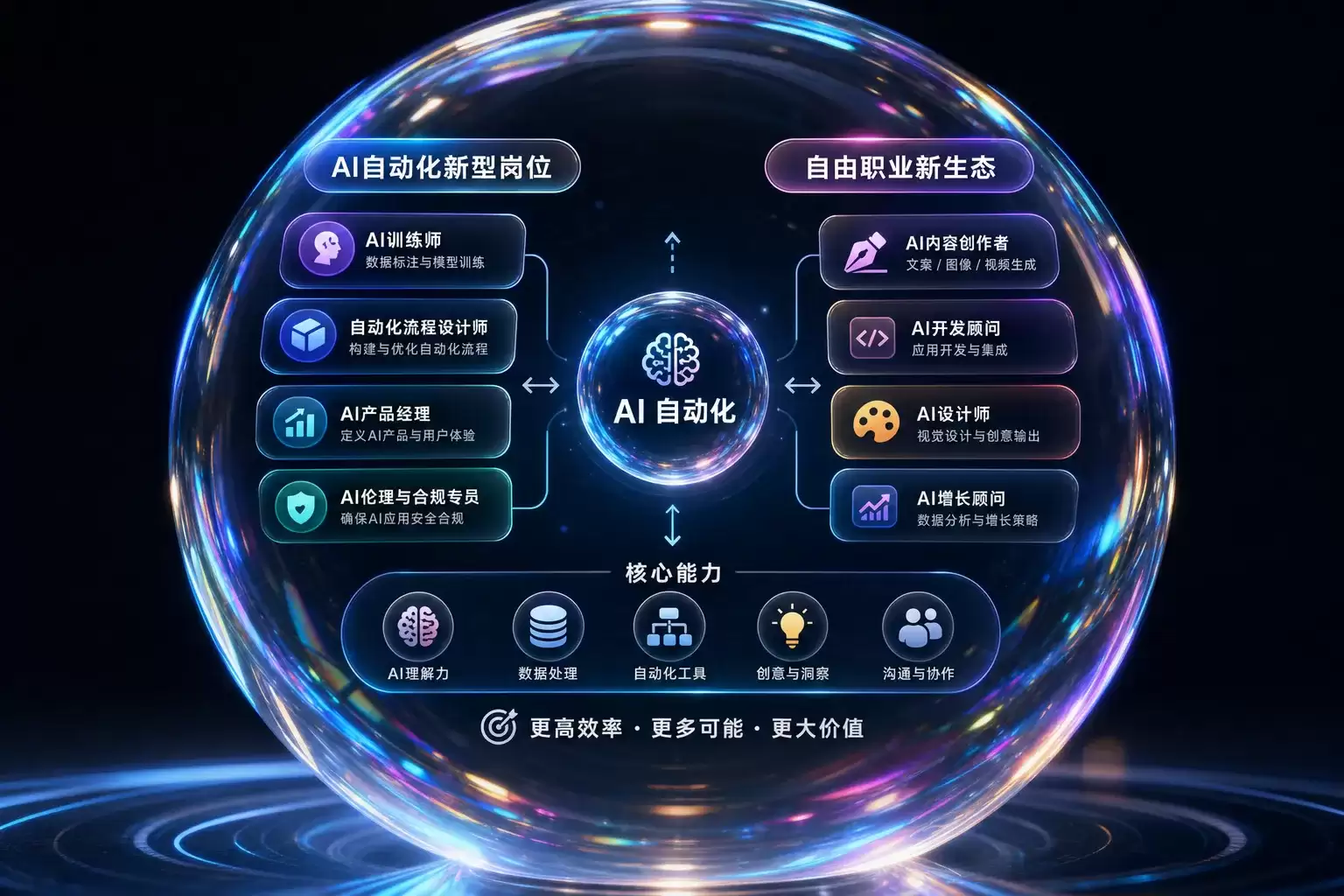 学完AI编程能做什么?就业、自由职业、创业三层新形态