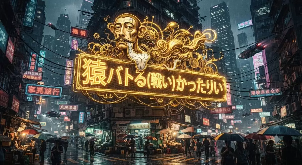 赛博朋克超现实主义达利风格