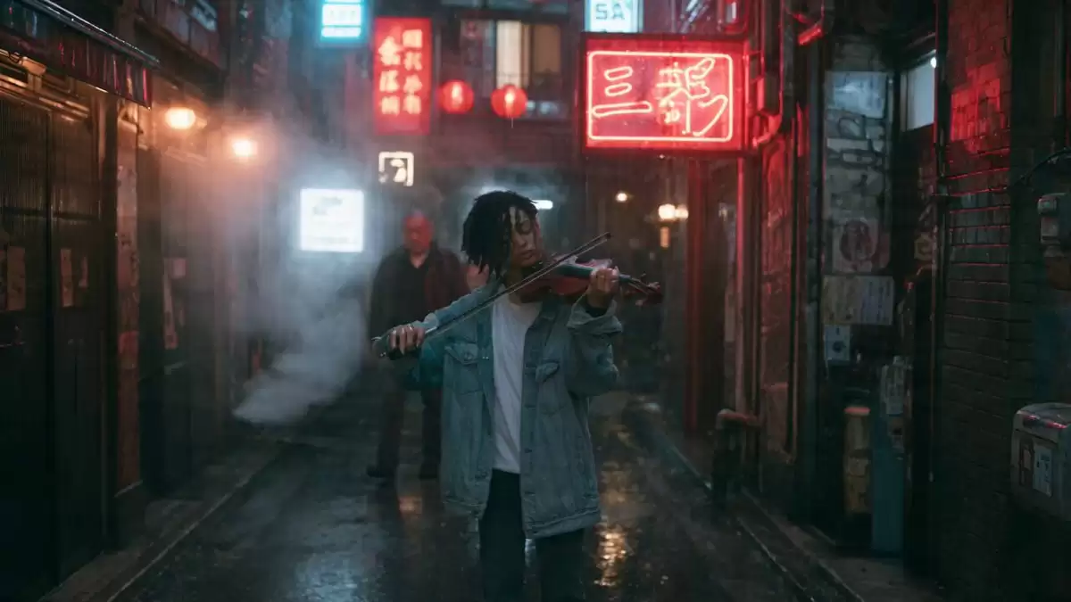 雨中霓虹东京小提琴手