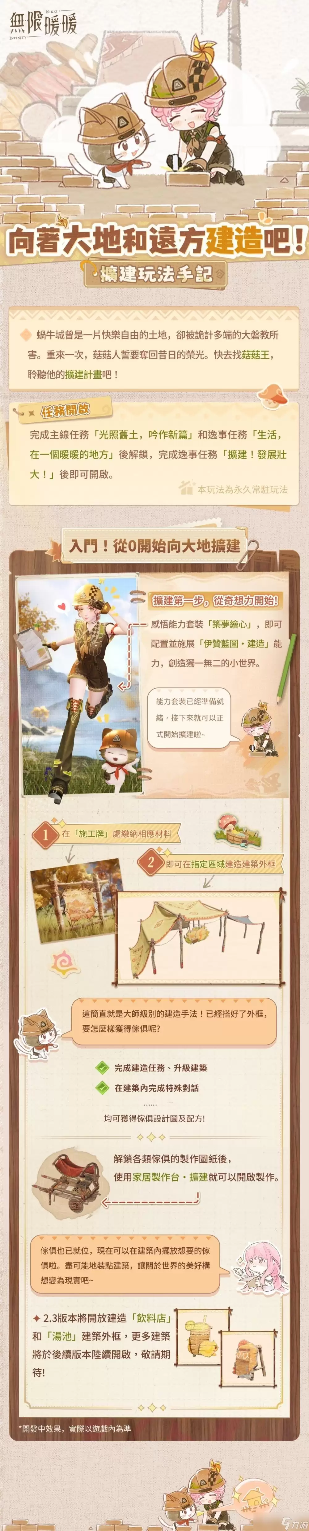 《无限暖暖》2.3版本「予我无冕之心」全新风物任务与独立关卡开放 扩建玩法上线