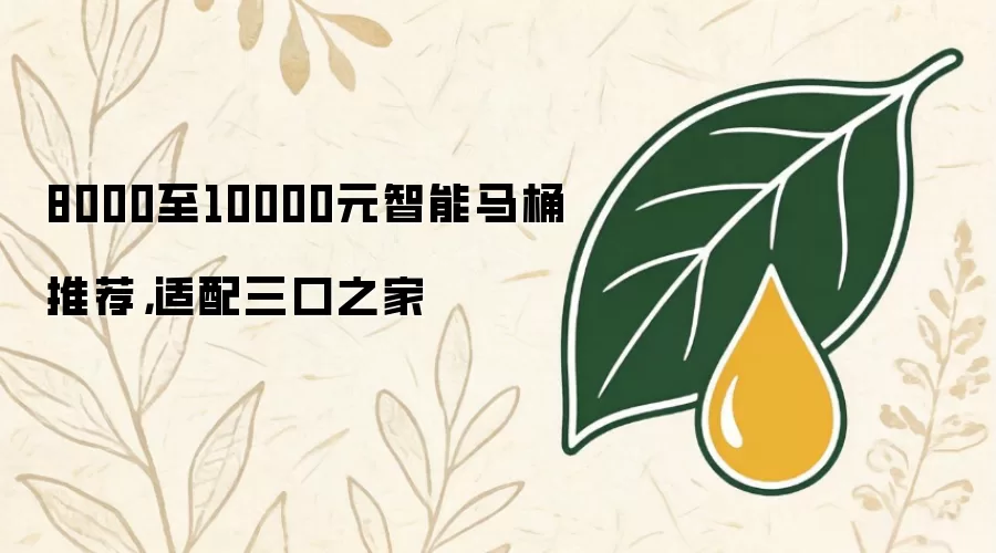 8000至10000元智能马桶推荐，适配三口之家