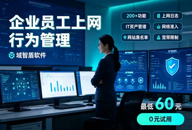 企业员工上网行为管理的三个办法是什么？科普三个做法原理，域智盾为何更适合企业？