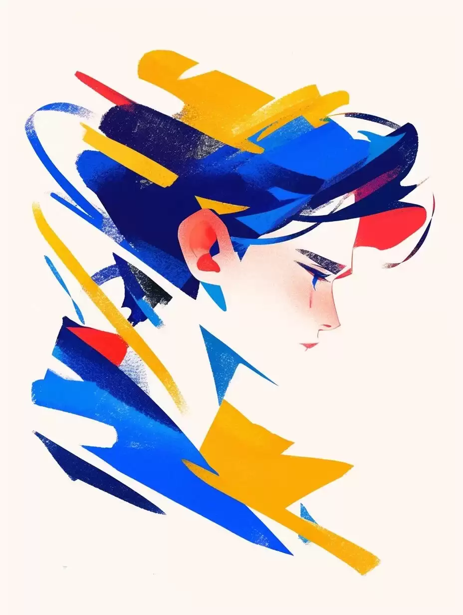 手残党看过来!30秒生成9组几何运动插画,1行咒语就搞定!