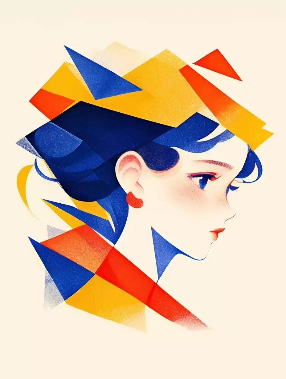 手残党看过来!30秒生成9组几何运动插画,1行咒语就搞定!