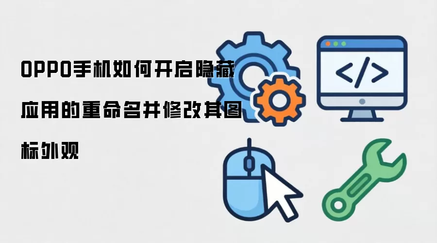 OPPO手机如何开启隐藏应用的重命名并修改其图标外观