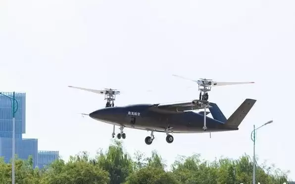 南航自主研发“启直5号”倾转旋翼无人机首飞成功