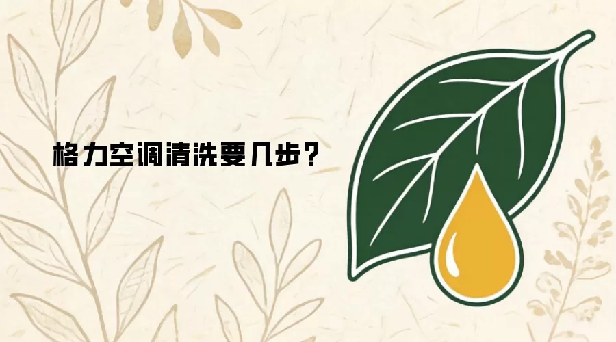 格力空调清洗要几步？