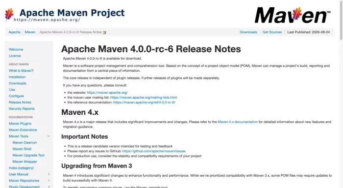 Maven 4.0.0-rc-6发布：集中修复RC-5已知问题