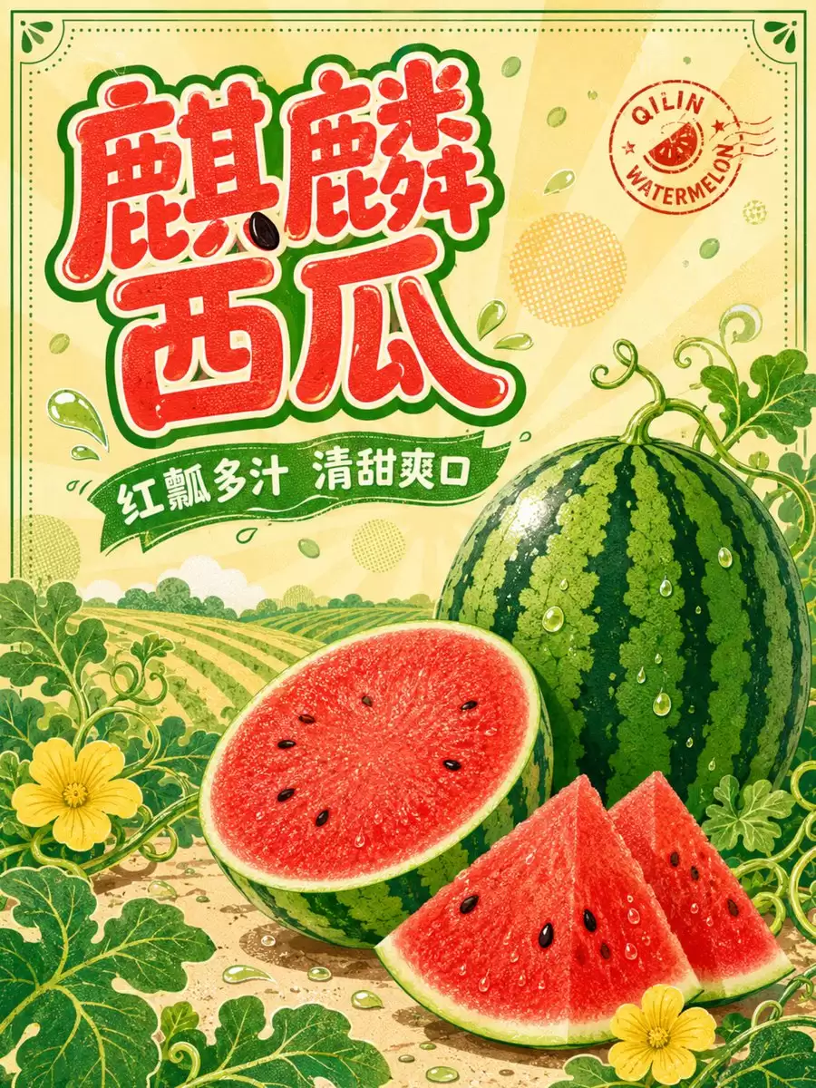 西瓜商业海报设计