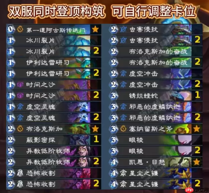 炉石传说标准虚空瞎卡组如何搭配-炉石双服登顶虚空瞎卡组7月2026