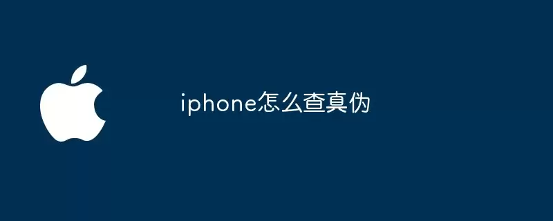 iphone如何查真伪