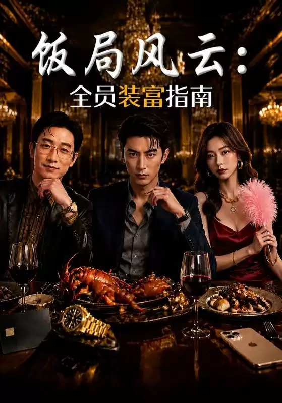 短剧《饭局风云：全员装富指南》剧情说明