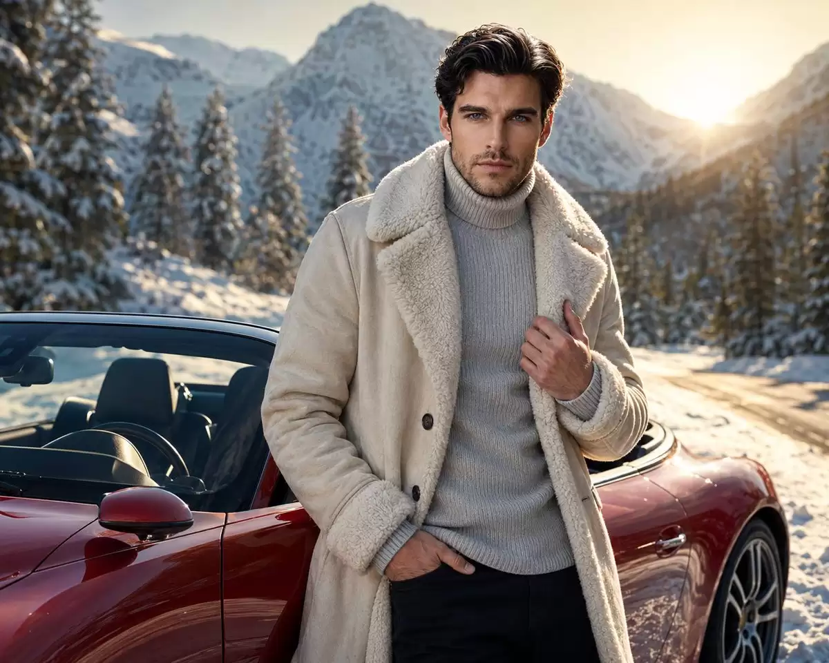 Winter Mountain Editorial Portrait