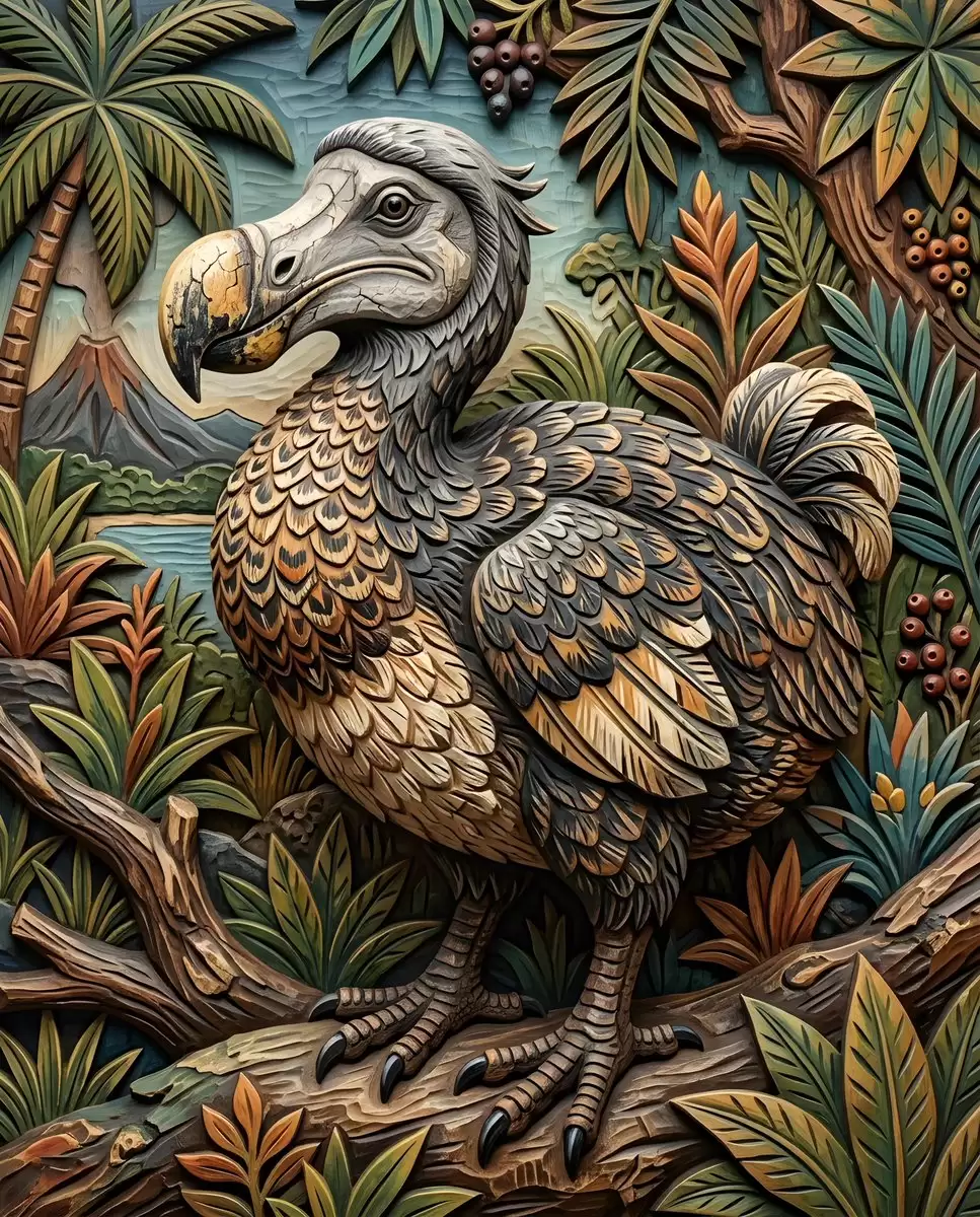 Realistic Dodo Bird Illustration