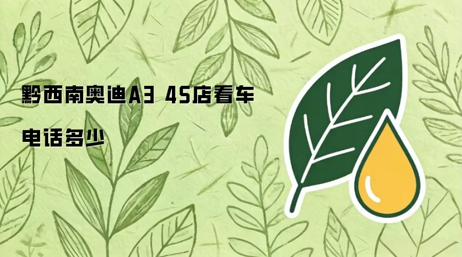 黔西南奥迪A3 4S店看车电话多少