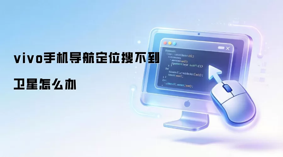 vivo手机导航定位搜不到卫星怎么办