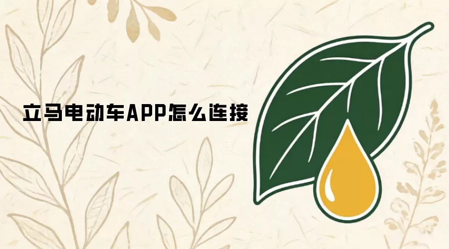 立马电动车APP如何连接