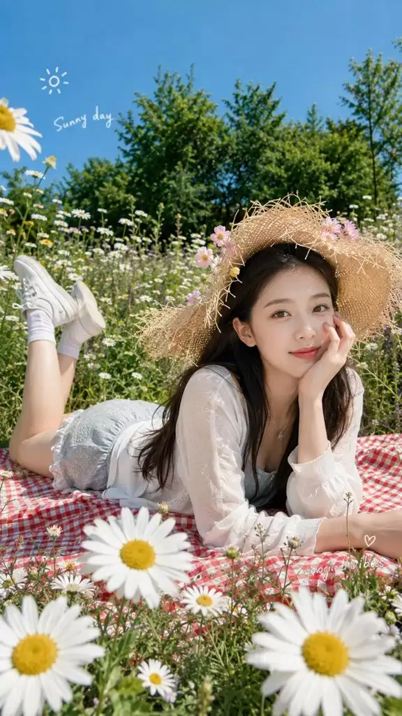 Sunny Meadow Picnic Portrait