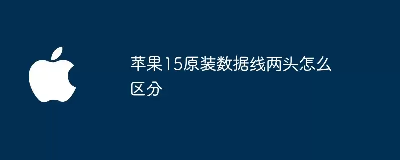 苹果15原装数据线两头如何区分