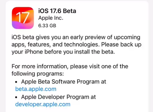 iOS\/iPadOS17.6Beta更新了哪些内容？如何升级？