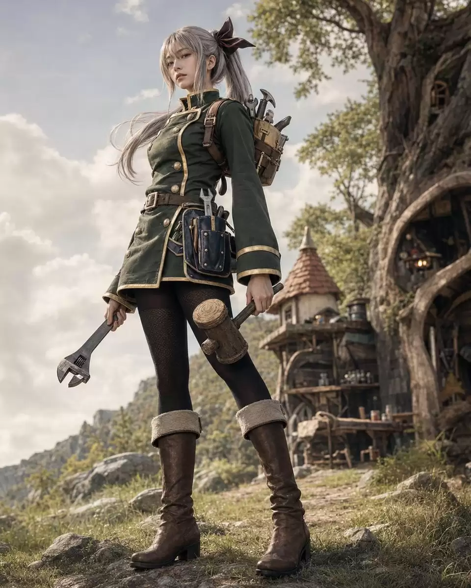 Fantasy Craftswoman Cosplay Portrait
