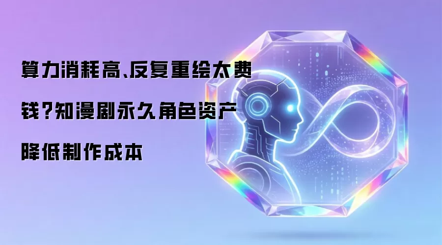 算力消耗高、反复重绘太费钱?知漫剧永久角色资产降低制作成本