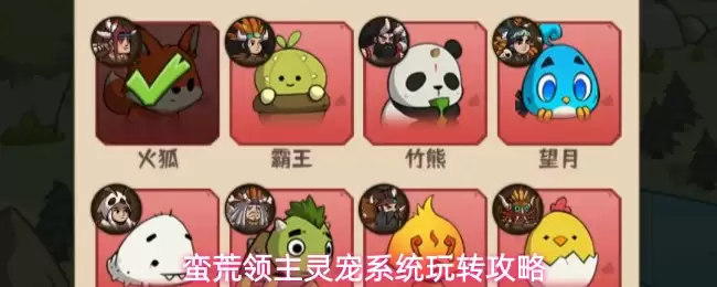 蛮荒领主灵宠系统玩转攻略