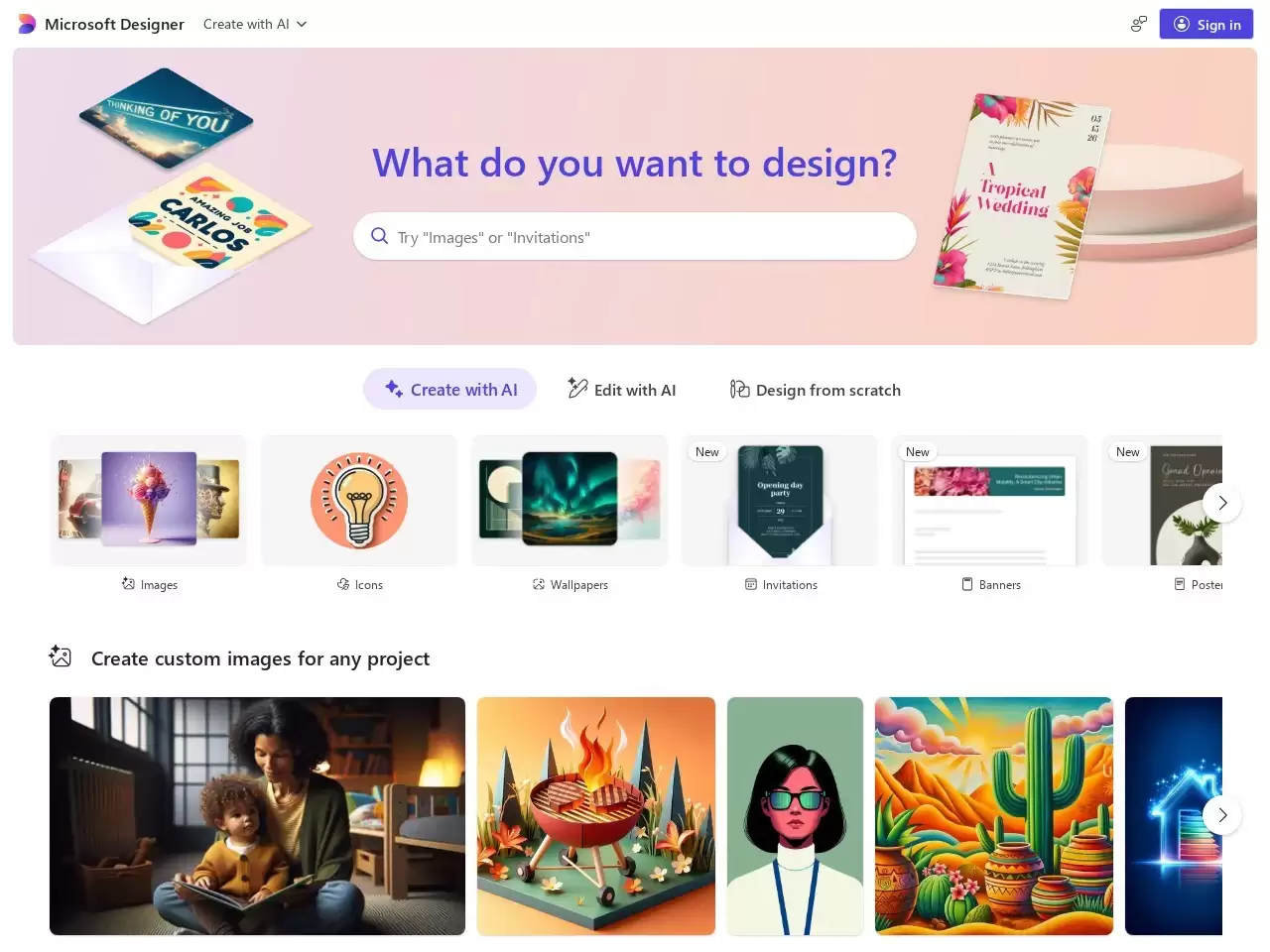 微软设计师 Microsoft Designer-一款图形设计应用程序