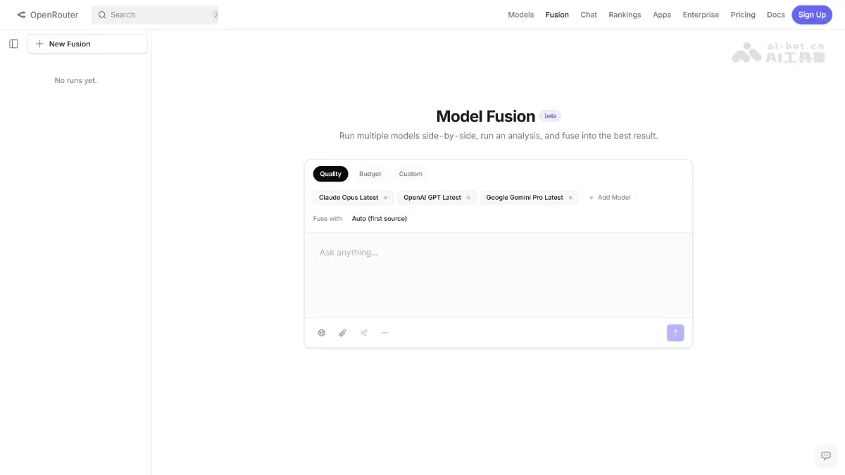Fusion – OpenRouter 推出的多模型智能融合服务