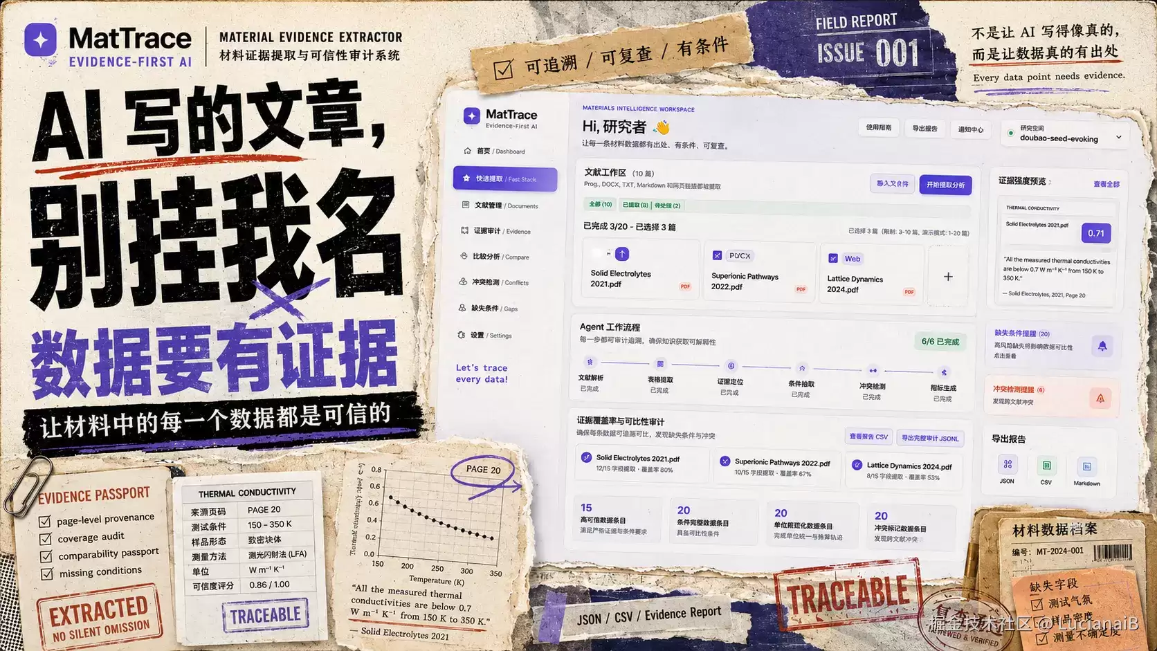 毕业老学长给我留的最后一句话是:“AI 写的,别挂我名。” 我直接 神(Trae + Seed Evolving) 来!助我!