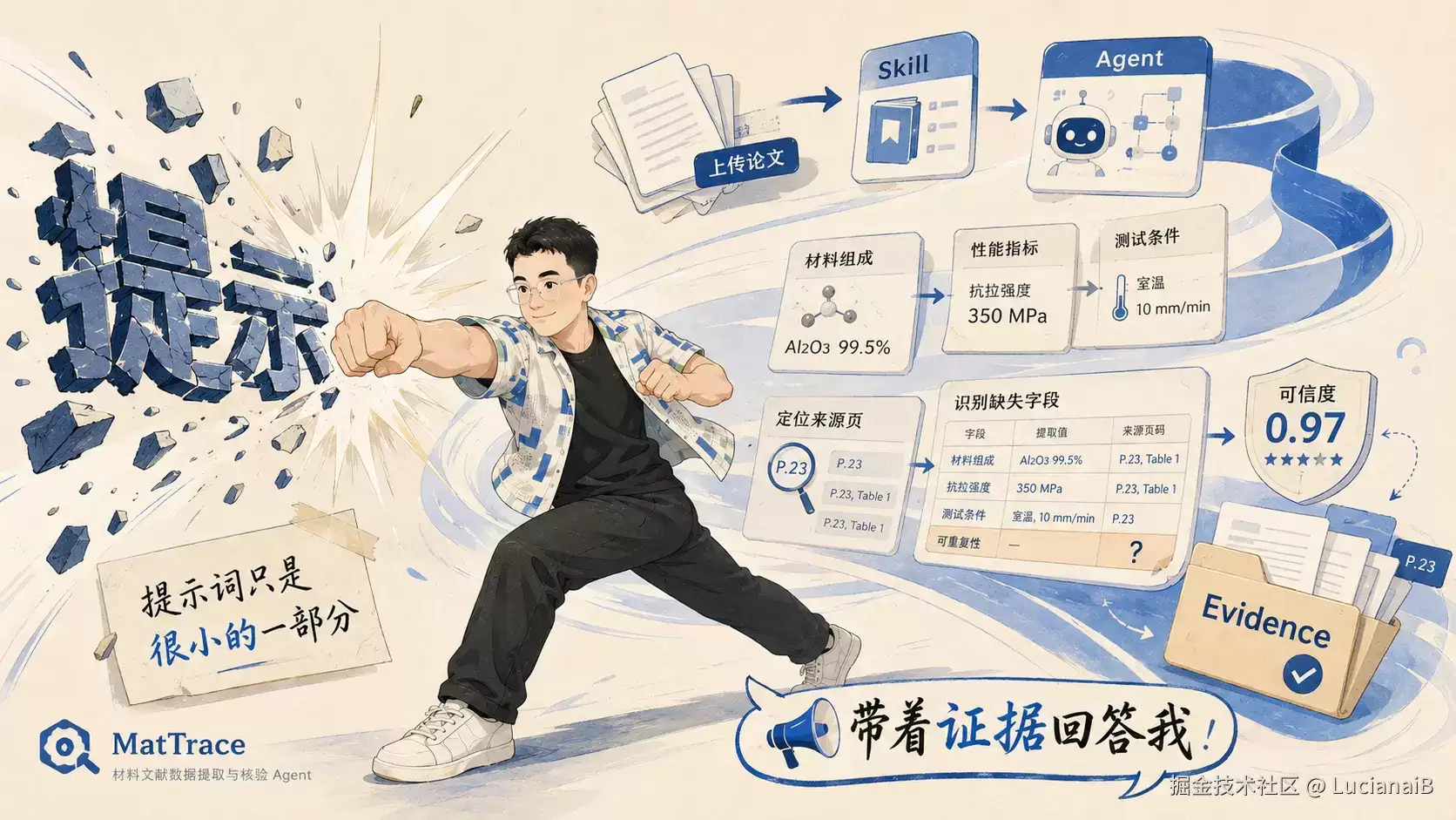 毕业老学长给我留的最后一句话是:“AI 写的,别挂我名。” 我直接 神(Trae + Seed Evolving) 来!助我!