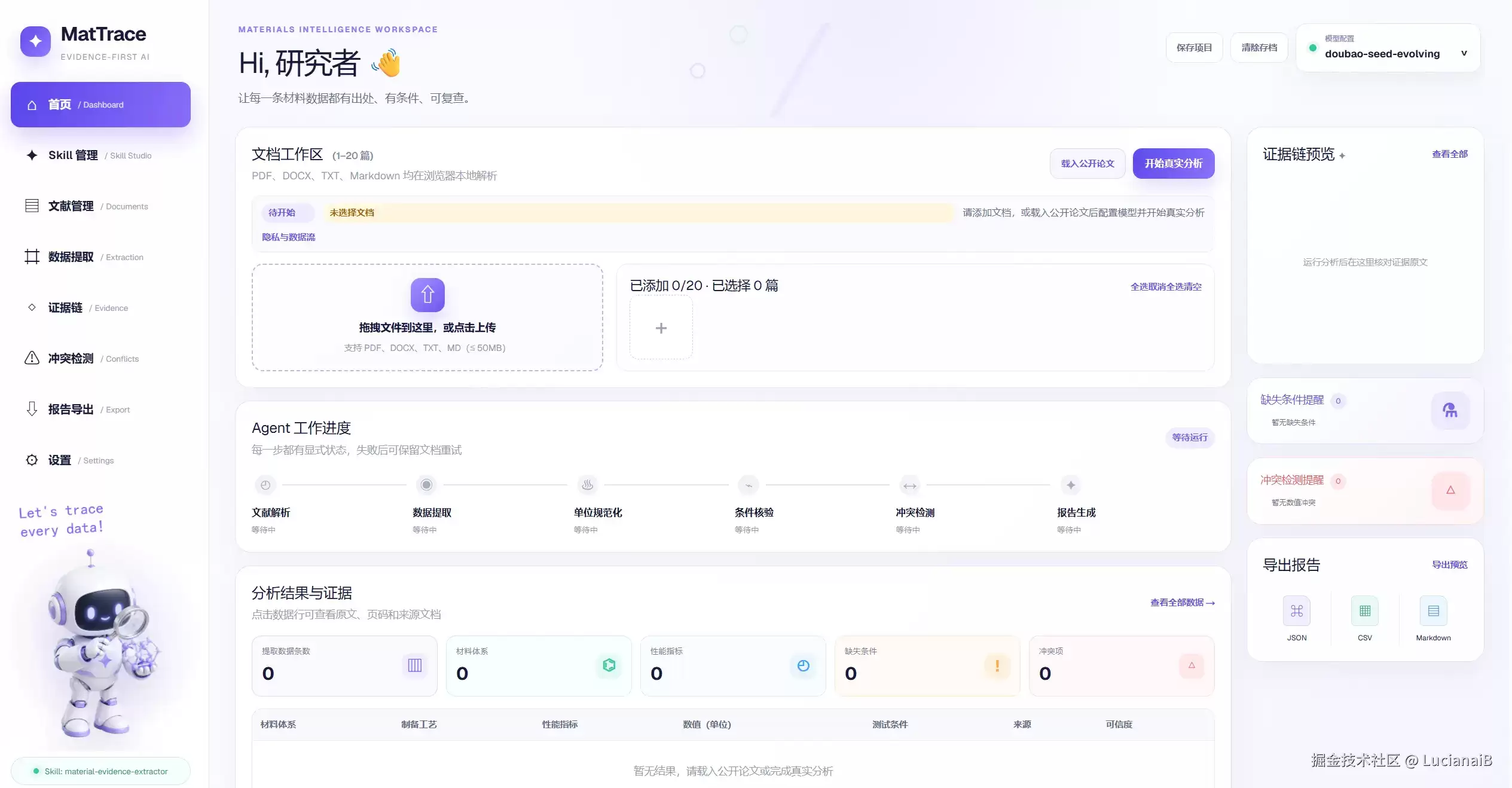 毕业老学长给我留的最后一句话是:“AI 写的,别挂我名。” 我直接 神(Trae + Seed Evolving) 来!助我!