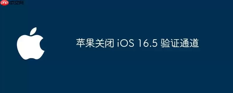 苹果关闭 iOS 16.5 验证通道