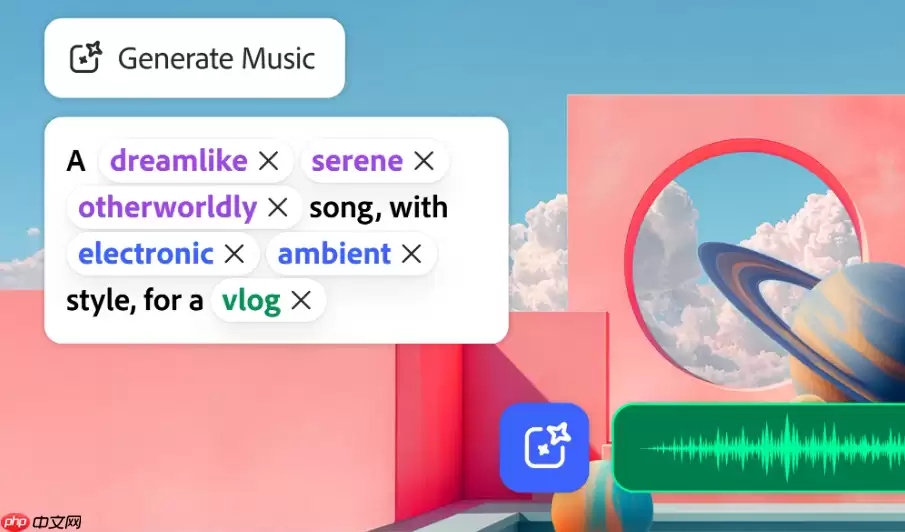 Adobe_Firefly推出AI音乐生成器，支持视频配乐与自定义创作