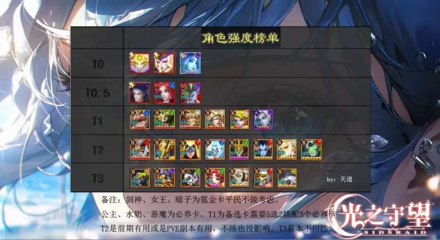 《光之守望》玩家攻略——英雄排行榜