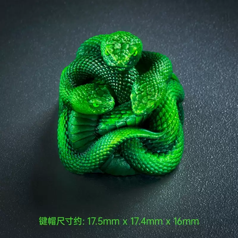 雷蛇键匠键帽 - 三头蛇版发售:手工小批量制作,699 元