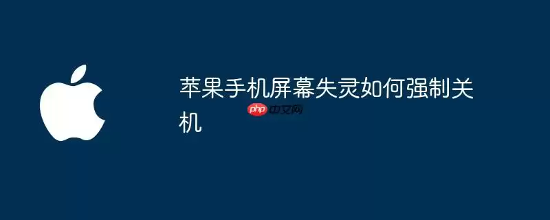 苹果手机屏幕失灵如何强制关机