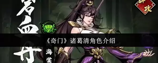 《奇门》诸葛清角色说明