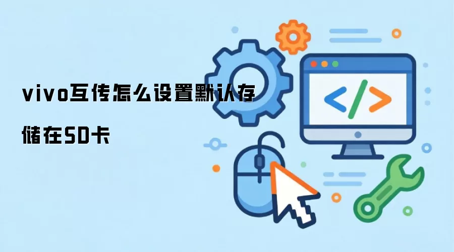 vivo互传怎么设置默认存储在SD卡