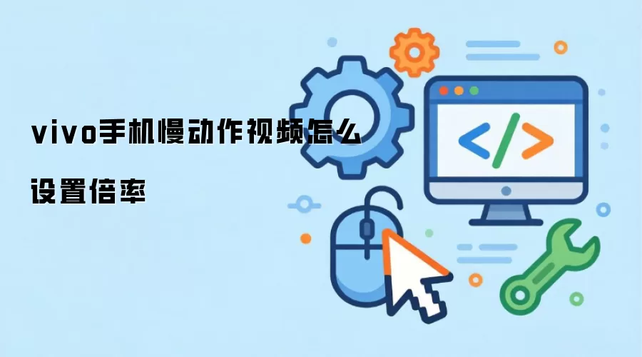 vivo手机慢动作视频怎么设置倍率